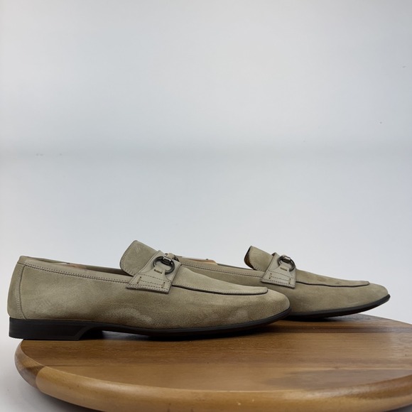 Mens Magnanni Rafa V Beige Suede Bit Comfort Casual Loafers Shoes Size 43 M GUC - Picture 1 of 8